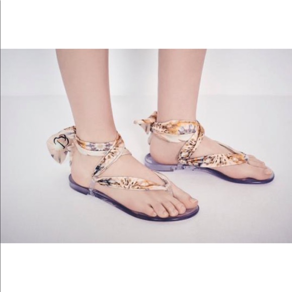 dior clear sandals